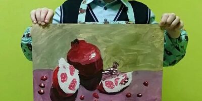 Потрясающий и очень зимний натюрморт рисовали ребята 16 декабря