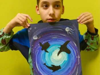 Рисунки наших детей о подводном мире