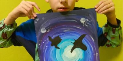 Рисунки наших детей о подводном мире